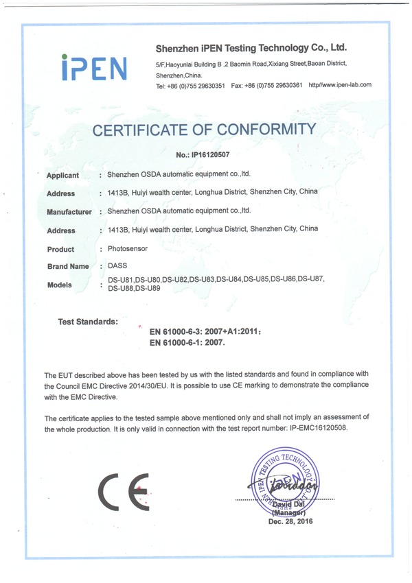 CE-U8-Slot-Type-Photoelectric-Sensor